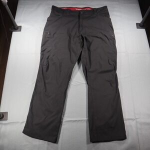 Wrangler Outdoor Series Cargo Pants Mens 38x30 Black Stretch Hiking Tech NW780BL